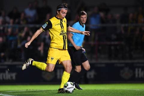 Football Regional League Season 13 Matchday SC Verl Alemannia Aachen on 12 10 2018 in the Sports Club Arena in Verl David Pütz Aachen xRx