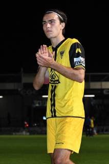 Football Regional League Season 13 Matchday SC Verl Alemannia Aachen on 12 10 2018 in the Sports Club Arena in Verl David Pütz Aachen xRx