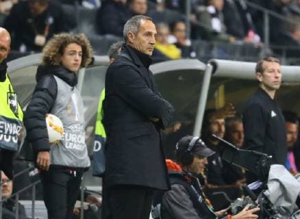 Coach Adi Hütter Eintracht Frankfurt 25 10 2018 Eintracht Frankfurt vs Apollon Limassol FC Commerzbank Arena Europa League 3 Gameday DISCLAIMER DFL regulations prohibit any use of images as image sequences or quasi video