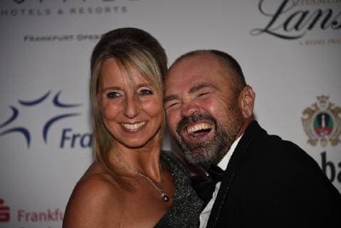 03 11 2018 Frankfurt am Main Old Opera German Sports PressBall 2018 red Carpet Red Carpet Ex Boxing Professional Sven Ottke and Mrs Monic Frank