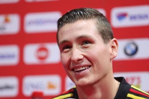 Belgium s Hans Vanaken pictured during a press conference PK Pressekonferenz of Belgian national team Nationalteam the Red Devils, in Tubize, Monday 12 November 2018. Belgium is preparing for two Nation League matches, against Iceland and Switzerland. BRUNOxFAHY  x05468445x