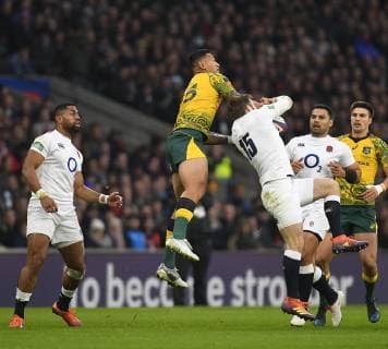 November 25, 2018 - London, England, United Kingdom - England s Elliot Daly seen in action during the England v Australia Quilter Internationals at the Twickenham in London. England Vs Australia in London, UK - 25 Nov 2018 - ZUMAs197 87038486st Copyright: xGrahamxGlendinningx