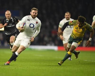 November 25, 2018 - London, England, United Kingdom - Elliot Daly seen in action during the England v Australia Quilter Internationals at the Twickenham in London. England Vs Australia Rugby in London, UK - 25 Nov 2018 - ZUMAs197 87038494st Copyright: xGrahamxGlendinningx