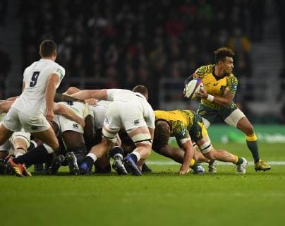 November 25, 2018 - London, England, United Kingdom - Will Genia seen in action during the England v Australia Quilter Internationals at the Twickenham in London. England Vs Australia Rugby in London, UK - 25 Nov 2018 - ZUMAs197 87038521st Copyright: xGrahamxGlendinningx