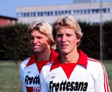 BAU Stuttgart Football VfB Stuttgart forester brothers Karlheinz and Bernd Förster v l Bernd and Karlheinz forester