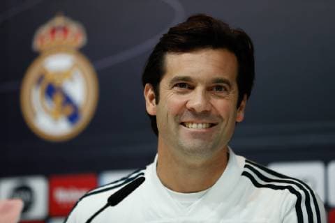 November 30, 2018 - Madrid, Madrid, Spain - Santiago Solari, coach of Real Madrid during the press conference PK Pressekonferenz of Real Madrid CF training day at Ciudad Deportiva of Valdebebas in Madrid, Spain, Nov 30th 2018. Soccer: Real Madrid training day - ZUMAa181 20181130_zaa_a181_045 Copyright: xAFP7x