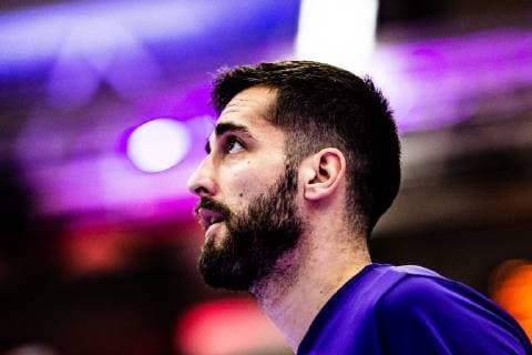 14 10 2018 Basketball Bundesliga easyCredit BBL Season 2018 19 3 Matchday BG Göttingen s Oliver Würzburg Göttingens Mihajlo Andric warming up Photo Swen Gatekeeper BG Göttingen s Oliver Würzburg SPF3448