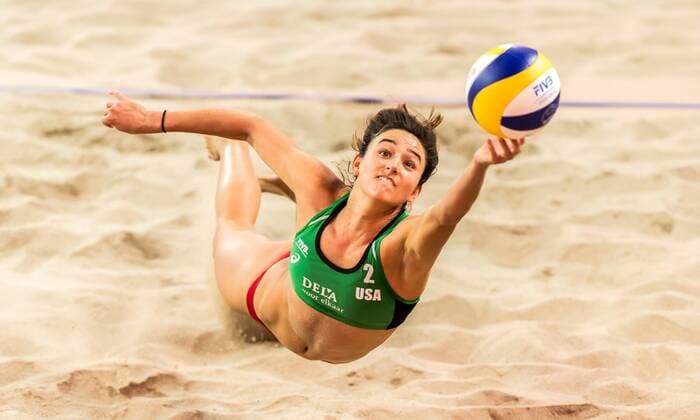 FIVB Beach Volleyball World Tour 2019 Dela Beach Open Den Haag 05 01 2019 Sarah Sponcil USA FIVB Beach Volleyball World Tour 2019 Dela Beach Open Den Haag 05 01 2019 Den Haag xPWx