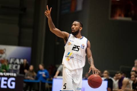 easycredit Basketball Bundesliga Matchday 15 on 5 1 2019 Season 2018 2019 Science City Jena vs Giessen 46ers Dru Joyce Jena shows a move at Sparkassen Arena Jena