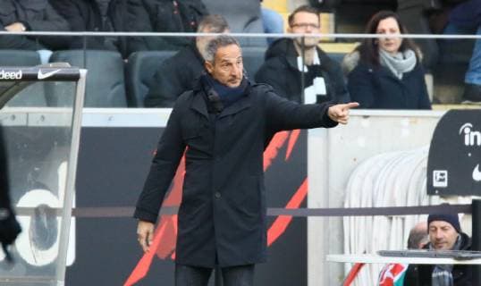 Trainer Adi Hütter Eintracht Frankfurt 19 01 2019 Eintracht Frankfurt vs SC Freiburg Commerzbank Arena 18 Matchday Bundesliga DISCLAIMER DFL regulations prohibit any use of photographs as image sequences and or quasi video