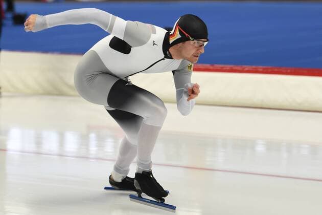 ICE FAST RUN Joel Dufter GER at the ISU Individual World Championship Speed Skating in Inzell over 1500m of men on 10 02 2019 Germany Oberbayern Traunstein Inzell Max Aicher Arena Oberbayern Germany