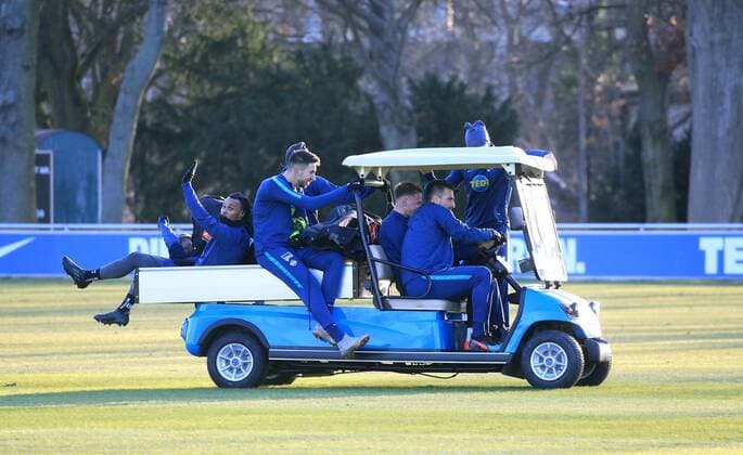 GER 1 FBL DFL DFL Hertha BSC Training 12 02 2019 Sportpark Berlin GER 1 FBL DFL Hertha BSC Training DFL regulations prohibit any use of photographs as image sequences and or quasi video in picture Catering Car Toys for the Hertha Player Vedad Ibisevic Hertha BSC Berlin 19 Ondrej Duda Hertha BSC Berlin 10 Marko Grujic Hertha BSC Berlin 15 Valentino Lazaro Hertha BSC Berlin 20 Salomon Kalou Hertha BSC Berlin 8 Karim Rekik Hertha BSC Berlin 4 nordphotox xEngler nph00076