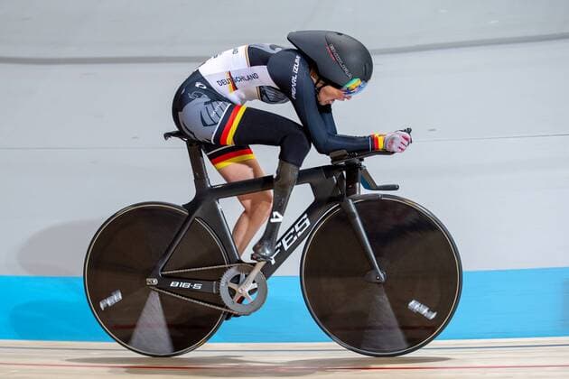 The qualifying of the 3km pursuit of the UCI 2019 Para Cycling Track World Championships 14 03 2019 APELDOORN THE NETHERLANDS MARCH 14 Denise Schindler of Germany homeclub BPRSV Cottbus classification C3 UCI 1008438172 with her mouth wide open to suck in the oxygen during qualifying of the 3km individual pursuit of the UCI 2019 Para Cycling Track World championships at the Omnisport Velodrome of Apeldoorn on 14 3 2019 in Apeldoorn The Netherlands x20190314-20190317x