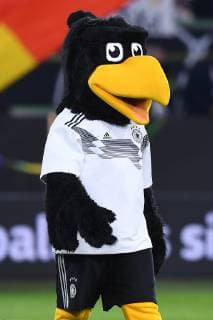 Football international Germany Serbia on 20 03 2019 at the Volkswagen Arena in Wolfsburg Paule Mascot DFB DFB regulations prohibit any use of photographs as image sequences and or quasi video xRx