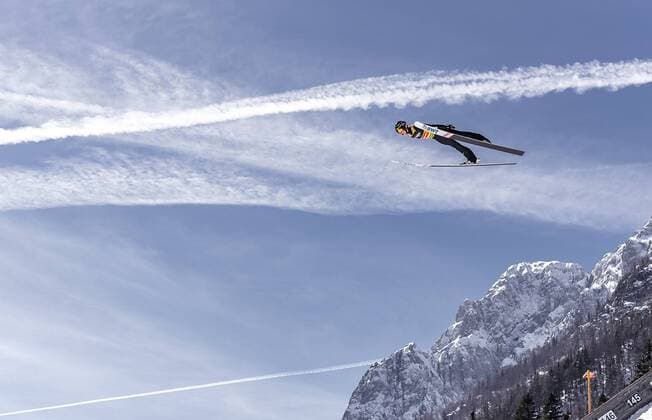 21 03 2019 Planica Ratece SLO FIS World Cup Ski Jump Ski Flying Qualification Individual Final in picture Ryoyu Kobayashi JPN Ryoyu Kobayashi of Japan during a qualification of the Ski Flying Hill individual competition of the FIS Ski Jumping World Cup Final 2019 at Planica in Ratece Slovenia on 2019 03 21 Ratece  EP_fei