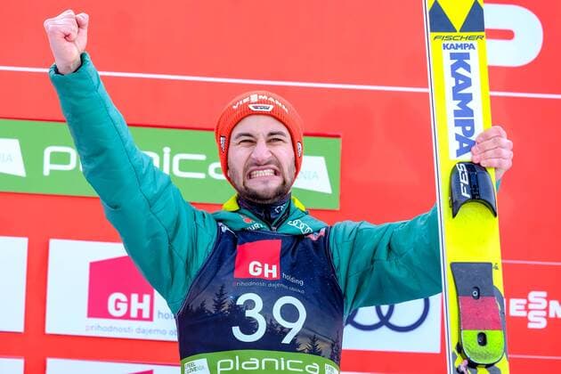 FIS Ski Jumping World Cup 2019 35th World Cup Competition in Planica Slovenia Markus Eisenbichler GER on 22 03 2019 FIS Ski Jumping World Cup