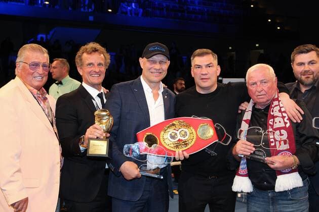 Ebby Thust Thomas Puetz Axel Schulz Dariusz Michalczewski Ulli Wegner Alexander Petkovic Promoter Petkos Box Promotion 70 years Bund Deutscher Berufsboxer Champions Boxgala in the Ballhaus Forum of Infinity Munich in Munich on 06 04 2019