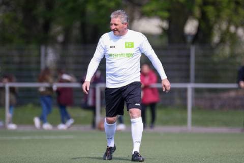Thomas Kastenmaier football charity game for the benefit of Welthungerhilfe for the Rohingya refugee from Myanmar to Bangladesh selection Turkey vs. selection Germany Duisburg BSA Warbruckstrasse 14 04 2019 Duisburg BSA Warbruckstrasse NRW Germany