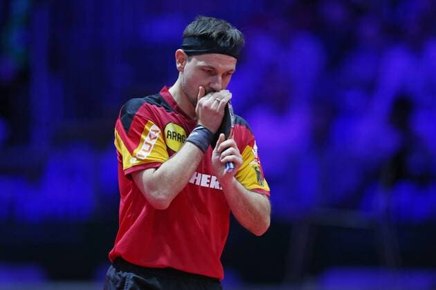 Timo Boll GER during preliminaries of 2019 table tennis world championships in Budapest 23 04 2019