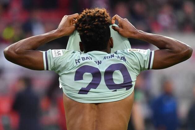 Kingsley COMAN Bayern Munich disappointment frustration disappointed frustrated dejected after playing action single picture cut single motif half figure football 1 Bundesliga 31 matchday matchday31 1 FC Nuernberg N FC Bayern Muenchen M 1 1 on 28 04 2019 in Nuernberg Germany MAX MORLOCK STADION DFL REGULATIONS PROHIBIT ANY USE OF PHOTOGRAPHS AS IMAGE SEQUENCES AND OR QUASI VIDEO