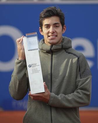 Winner Cristian Garin Award Ceremony Presentation Tennis BMW Open 2019 ATP MTTC Iphitos Munich Germany 5 May 2019 Copyright: xJuergenxHasenkopfx