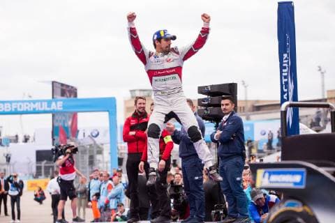 25 05 2019, xfrx, FIA Formula E, Berlin Grand Prix 2019 emspor, v l Lucas di Grassi Audi Sport Audi Abt Schaeffler DFL DFB REGULATIONS PROHIBIT ANY USE OF PHOTOGRAPHS as IMAGE SEQUENCES and or QUASI VIDEO Berlin