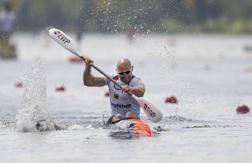 Ronald RAUHE, GER, 6 Place, Action, K1 M 200 Final A, 01 06 2018 Canoe ICF World Cup Duisburg 31 05 02 06 2019 in Duisburg Germany Â