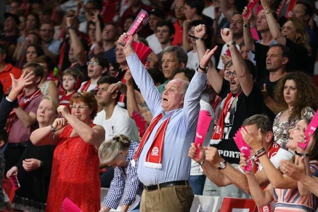 President Uli Hoeness FC Bayern Munich, FC Bayern Basketball vs SC Rasta Vechta, Basketball, BBL, Playoffs, Semifinal 02 06 2019 Munich Bayern Germany Copyright: xkolbert-press ChristianxKolbertx