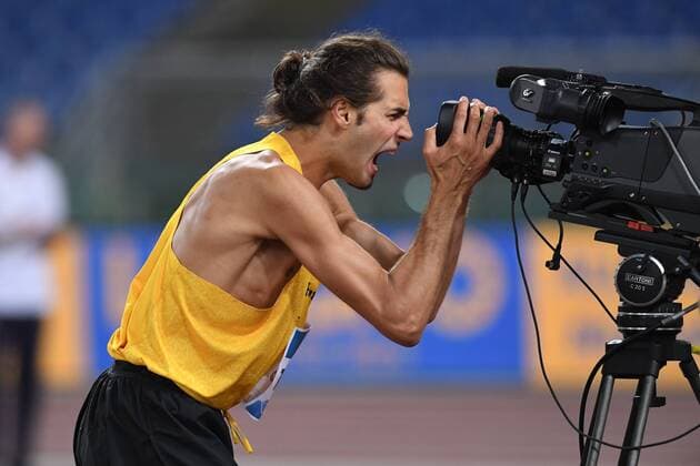 Rome , Athletics, IAAF Diamond League, Golden Gala Pietro Mennea, Diamond League Roma 2019, 06 06 2019, Stadio Olimpico Roma, Gianmarco Tamberi Italy High Jump Men