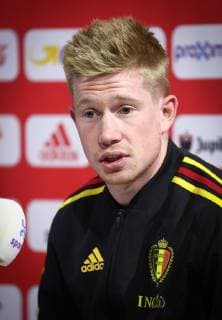 Belgium s Kevin De Bruyne pictured during a press conference, PK, Pressekonferenz before training session of Belgian national soccer team the Red Devils, Friday 07 June 2019 in Tubize. Tomorrow the team will meet Kazakhstan in an UEFA EURO, EM, Europameisterschaft,Fussball 2020 qualification game, on Tuesday they ll play Scotland. BELGA PHOTO VIRGINIE LEFOUR
