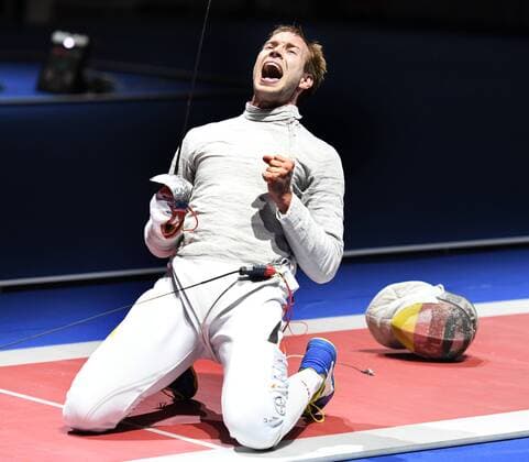 Fencing European Championships in Düsseldorf Mens Sabre 19 06 2019 Benedikt Wagner Deut HM