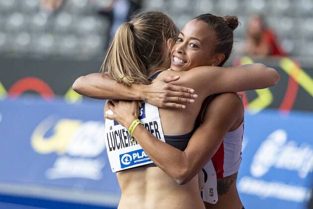 German Athletics Championships Berlin, 03 08 2019 Tatjana Pinto LC Paderborn becomes German Champion over 100m German Athletics Championships on 03 08 2019 at the Olympiastadion Berlin Berlin Copyright: xBEAUTIFULxSPORTS B.Hoffmannx