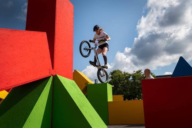 Cycling Berlin 03 08 2019 Trial Women Women Finals German Championships Finals2019 Finals Nina Reichenbach GER