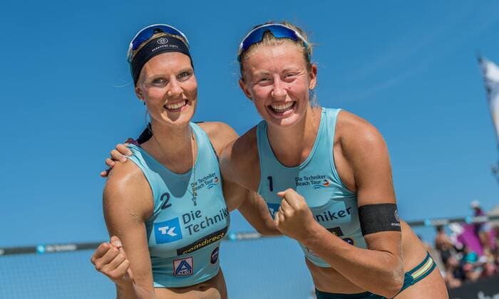 The Technicians Beach Tour 2019 Zinnowitz 11 08 2019 Sarah Schneider Hamburger SV , Leonie Koertzinger Hamburger SV The Technicians Beach Tour 2019 Zinnowitz 11 08 2019, Zinnowitz Copyright: xBEAUTIFULxSPORTS PeterxWeberx