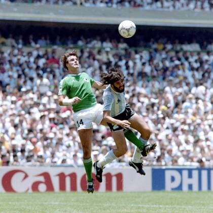 BERTHOLD Thomas Team Germany with BATISTA Sergio FIFA World Cup 1986 in Mexico Final Argentina Germany 3 2 on 29 06 1986 at the Azteca Stadium in Mexico City