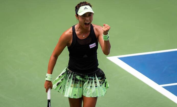 September 1, 2019, New York, NEW YORK, United States: Qiang Wang of China in action during her fourth-round match at the 2019 US Open Grand Slam tennis tournament against Ashleigh Barty of Australia US Open 2019, Tennis, New York City, United States, Sep 1 - ZUMAa181 20190901_zaa_a181_157 Copyright: xAFP7x