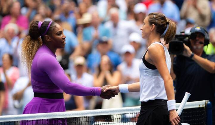 September 1, 2019, New York, NEW YORK, United States: Serena Williams of the United States & Petra Martic of Croatia at the net after their fourth-round match at the 2019 US Open Grand Slam tennis tournament US Open 2019, Tennis, New York City, United States, Sep 1 - ZUMAa181 20190901_zaa_a181_193 Copyright: xAFP7x