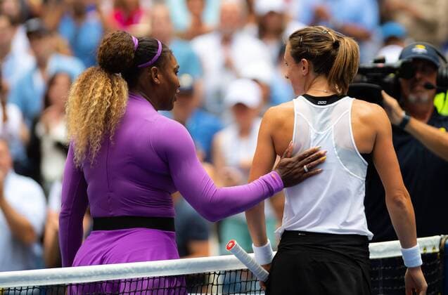 September 1, 2019, New York, NEW YORK, United States: Serena Williams of the United States & Petra Martic of Croatia at the net after their fourth-round match at the 2019 US Open Grand Slam tennis tournament US Open 2019, Tennis, New York City, United States, Sep 1 - ZUMAa181 20190901_zaa_a181_194 Copyright: xAFP7x