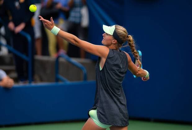 September 2, 2019, New York, NEW YORK, UNITED STATES: Kristina Mladenovic of France playing doubles at the 2019 US Open Grand Slam tennis tournament with Timea Babos of Hungary US Open 2019, Tennis, New York City, United States, Sep 2 - ZUMAa181 20190902_zaa_a181_101 Copyright: xAFP7x