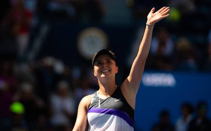 September 3, 2019, New York, NEW YORK, United States: Elina Svitolina of the Ukraine celebrates winning her quarter-final match at the 2019 US Open Grand Slam tennis tournament against Johanna Konta of Great Britain US Open 2019, Tennis, New York City, United States, Sep 3 - ZUMAa181 20190903_zaa_a181_092 Copyright: xAFP7x