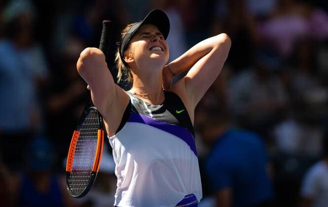 September 3, 2019, New York, NEW YORK, United States: Elina Svitolina of the Ukraine celebrates winning her quarter-final match at the 2019 US Open Grand Slam tennis tournament against Johanna Konta of Great Britain US Open 2019, Tennis, New York City, United States, Sep 3 - ZUMAa181 20190903_zaa_a181_090 Copyright: xAFP7x