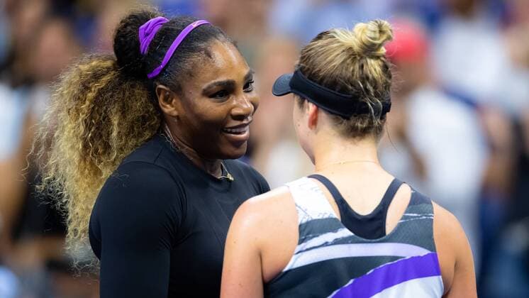 September 5, 2019, New York, NEW YORK, UNITED STATES: Serena Williams of the United States & Elina Svitolina of the Ukraine at the net after the semi-final at the 2019 US Open Grand Slam tennis tournament US Open 2019, Tennis, New York City, United States, Sep 5 - ZUMAa181 20190905_zaa_a181_093 Copyright: xAFP7x