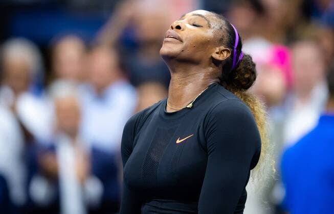 September 5, 2019, New York, NEW YORK, UNITED STATES: Serena Williams of the United States in action during the semi-final at the 2019 US Open Grand Slam tennis tournament against Elina Svitolina of the Ukraine US Open 2019, Tennis, New York City, United States, Sep 5 - ZUMAa181 20190905_zaa_a181_095 Copyright: xAFP7x
