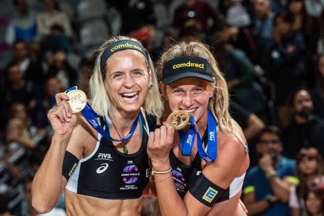 FIVB World Tour Finals 2019 Rome 08 09 2019 Laura Ludwig GER , Margareta Kozuch GER FIVB World Tour Finals 2019 Rome 08 09 2019, Rome Copyright: xBEAUTIFULxSPORTS PeterxWeberx