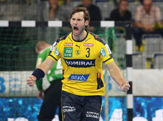 Handball, 1 Bundesliga Rhein Neckar Löwen HBW Balingen Weilstetten, 5 Matchday on 12 09 2019, Season 2019 20, ZmdZ, Uwe Gensheimer 3, Rhein Neckar Löwen torjubel, Rhein Neckar Löwen HBW Balingen Weilstetten
