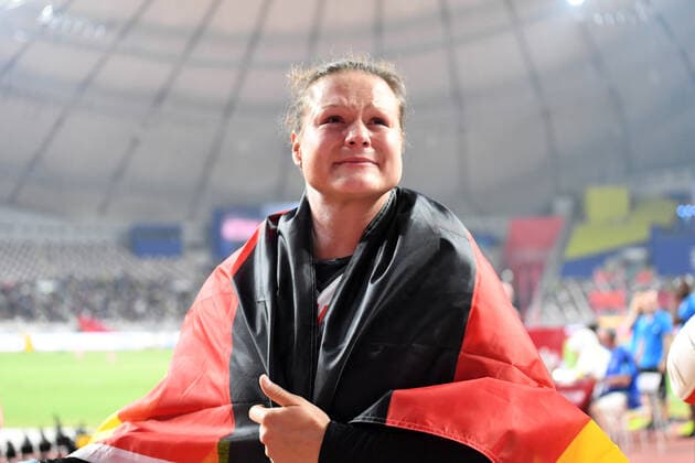 Doha, IAAF, Athletics, athletics, Track and Field, World athletics Championships 2019 Doha, Athletics World Championships 2019 Doha, 27 09 06 10 2019, Khalifa International Stadium Doha, Womens Shot Putting, Christina Schwanitz Germany,