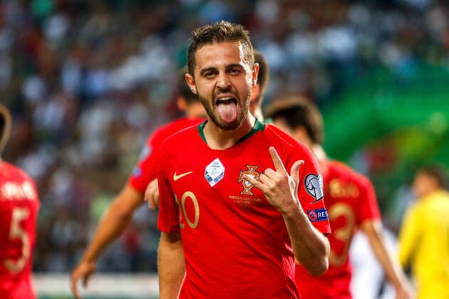11 10 2019 Uefa Qualifiers 2020 Portugal Luxembourg v l , Portugal s Bernardo Silva Portugal ,Torjubel, Goal celebration, celebrate the goal Photo Joaquim Ferreira Copyright: JoaquimxFerreira