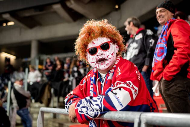 31 10 2019 Ice Hockey Season 2019 2020 DEL 16 Matchday Thomas Sabo Ice Tigers Icetigers Nuremberg Eisbären Berlin ThHa Impression Red Party disguised fan
