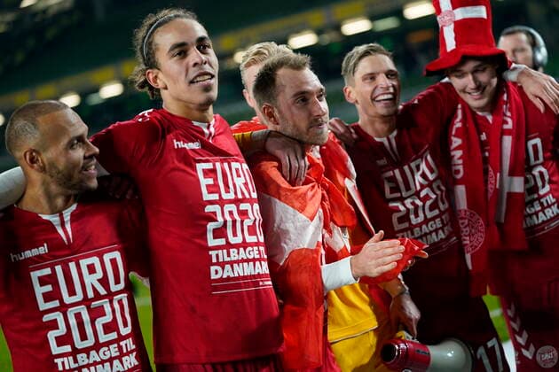 European Championship, EM, Europameisterschaft qualifying match between Ireland Denmark at Aviva Stadium in Dublin, Monday 18 November 2019, Dublin Denmark,  Copyright: LiselottexSabroex COP101 spdk20191118-231519-L imago ist zur Vergabe einer einfachen Nutzungslizenz zum Zeitpunkt der Bereitstellung berechtigt. Persönlichkeits- und Markenrechte sowie Bestimmungen des Urheberrechts bzgl. abgebildeter Werke sind zu beachten. Kommerzielle Nutzung in Eigenverantwortung.,