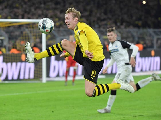 22 11 2019, Soccer GER, Season 2019 2020, 1 Bundesliga, 12 Matchday, Borussia Dortmund SC Paderborn 3 3, Julian Brandt Borussia Dortmund Dortmund Nordrhein Westfalen Germany Team2